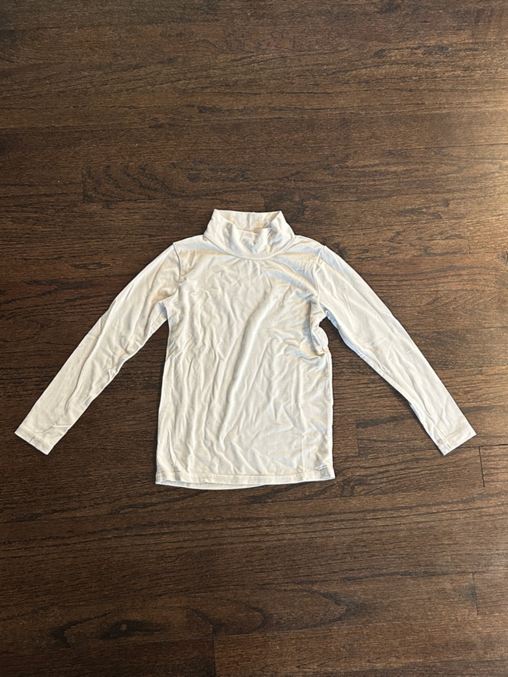 Lillegs Girls Cream Long Sleeve Turtleneck Top Size 4